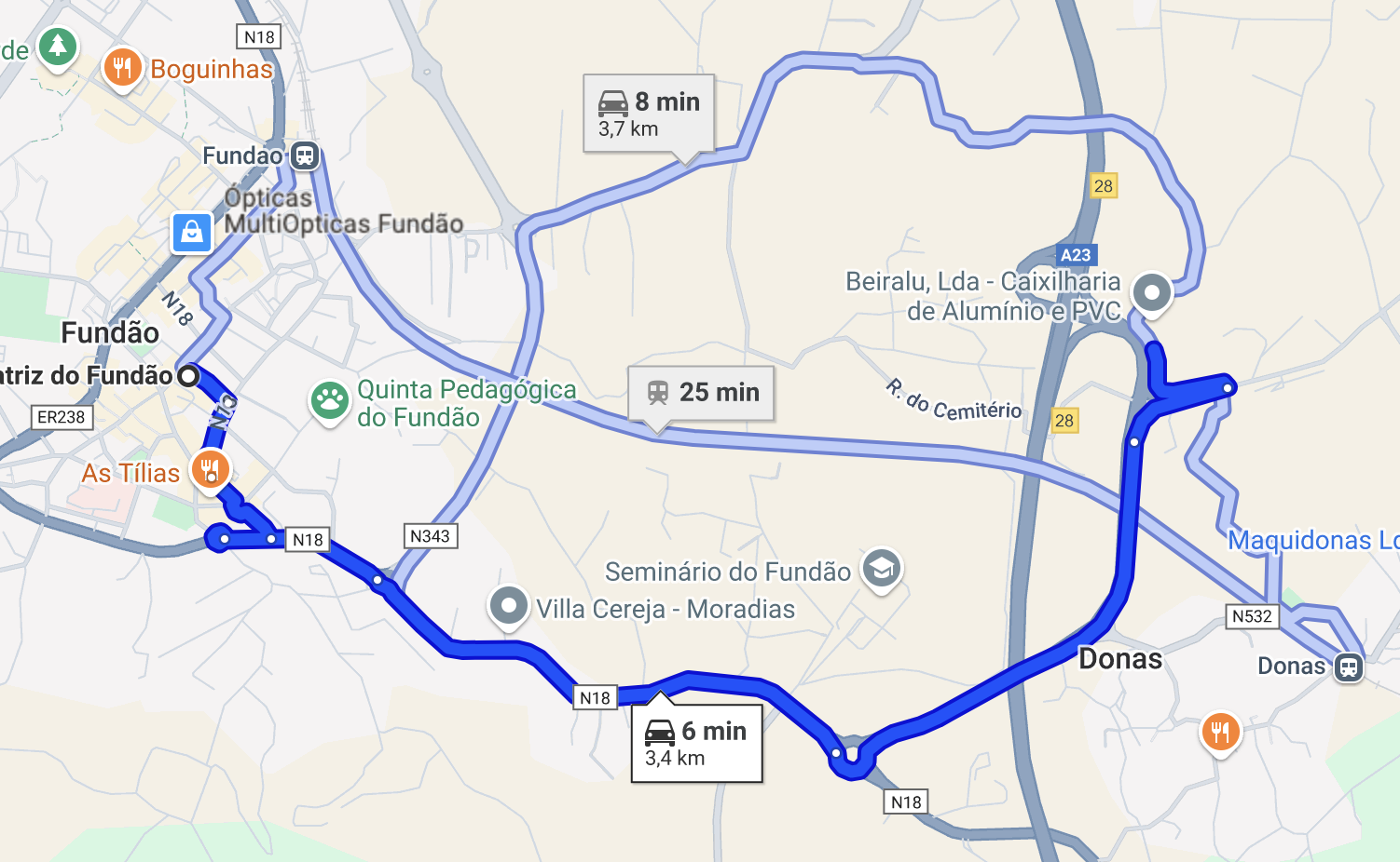Mapa do Local